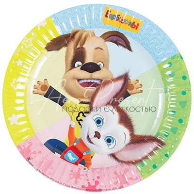 Тарелка бум Барбоскины 17см 6шт